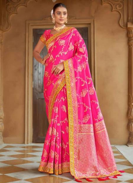 Light Pink Colour Maya Monjolika New Latest Designer Festive Wear Silk Saree Collection 5009